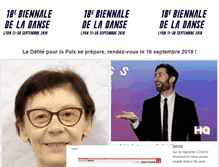 Tablet Screenshot of biennaledeladanse.com